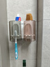 ecoco牙刷杯置物架 免打孔漱口杯牙刷架壁挂式浴室卫生间洗漱置物架 情侣双杯 实拍图