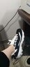斯凯奇（Skechers）七夕女鞋夏季小白鞋蕾丝休闲运动熊猫鞋黑色增高厚底老爹鞋 黑色/白色/BKW 39 尺码偏大，建议选小半码 实拍图