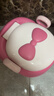 世纪宝贝（babyhood）儿童小马桶坐便器 加大款稳固防滑女宝宝大靠背PU软垫 蝴蝶结 实拍图