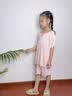 浪莎（LangSha）夏款莫代尔女童睡衣女孩空调服宝宝家居服荷叶套装 实拍图