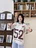 BJHG不计后果 美式棒球t恤短袖男款夏季潮牌复古衣服新款宽松情侣半袖 白灰色 M 实拍图
