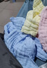 洁丽雅（Grace）A类纯棉6层纱布口水巾6条装婴儿小毛巾精梳棉手帕 实拍图