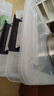 禧天龙塑料衣物收纳箱玩具整理箱车载储物箱55L 透明 3个装 带轮 实拍图