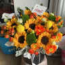 冉子花坊鲜花速递同城配送向日葵混搭抱抱桶玫瑰送爱人女友生日礼物真鲜花 抱抱桶混搭 实拍图