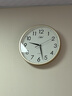 康巴丝（Compas）挂钟客厅 12英寸简约静音客厅石英钟表挂墙时钟 C2866 金色30.5cm 实拍图