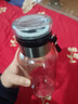 【送杯套】大容量加厚玻璃杯子便携吨吨杯茶水分离带杯套泡茶水杯 透明 1000ml吨吨桶 1只装 实拍图