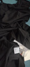 尚都比拉设计感抽褶收腰显瘦中长款V领吊带连衣裙夏季修身小黑裙 黑色 L  实拍图