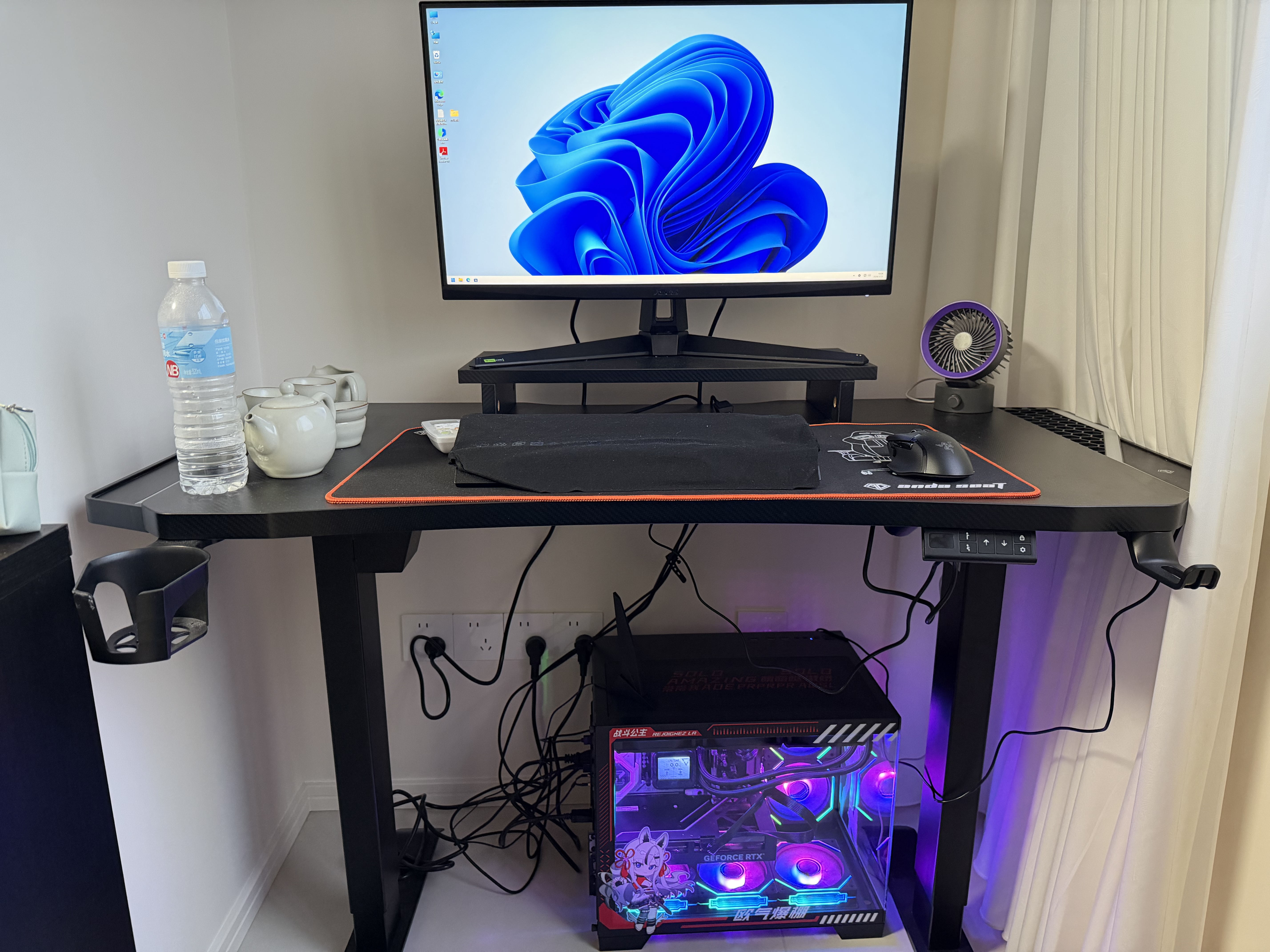华硕（ASUS）TUF小金刚27英寸电竞 2K210Hz显示器 原生200hz 电脑显示屏 FastIPS游戏显示屏 1MS响应 内置音响 华硕 TUF VG27AQ5A  2K210HZ 实拍图
