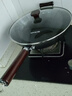 九阳（Joyoung）炒锅铁锅健康无涂层精铁锅家用炒菜锅炉灶通用34cm带盖C122 实拍图