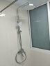 法恩莎（FAENZA）三功能旋钮淋浴套装顶喷手持可升降易洁硅胶花洒【银】F2M8842CP 实拍图