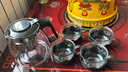 【京东物流】茶壶套装整套茶具大容量玻璃茶杯带滤网耐高温泡茶具 1000ML一壶+四杯套装【无茶盘】 实拍图