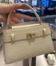 CHARLES&KEITH鳄鱼纹凯莉包手提斜挎婚包包女包生日礼物CK2-50270880-1 Ivory象牙色 S 实拍图