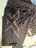 2XULight Speed系列男裤 MCS梯度压缩专业马拉松速干紧身健身短裤 黑/黑反光logo XS 实拍图