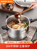 苏泊尔（SUPOR）304不锈钢9L压力锅26cm【4-6人可用】防爆高压锅电磁炉通用大容量 实拍图