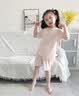 浪莎（LangSha）夏款莫代尔女童睡衣女孩空调服宝宝家居服荷叶套装 实拍图