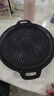 麦饭石烤肉盘家用不粘锅铁板烧韩式烤肉锅电磁炉卡式炉户外烤盘 太阳花烤盘28cm 实拍图