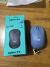 罗技（Logitech）M221 轻音鼠标 无线鼠标 办公鼠标 对称鼠标 带无线微型接收器 雾霭蓝 实拍图