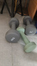 Keep哑铃女士健身家用彩色浸塑环保手铃亚铃全身塑形岩石灰4kg*2 实拍图