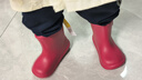 幸福玛丽（Cheerful Mario）儿童雨鞋女童卡通束口宝宝雨靴防水防滑轻便幼儿中小童水鞋胶鞋 实拍图
