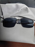 帕森（PARZIN）偏光太阳镜男士金属方框眼镜司机开车驾驶镜尼龙镜片潮墨镜PZ8235 实拍图