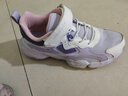 鸿星尔克（ERKE）童鞋男女童运动鞋儿童缓震轻便跑鞋淡紫粉/微晶白/神秘紫35 实拍图