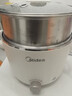 美的（Midea）电煮锅 0涂层不锈钢 宿舍小电锅 多功能家用宿舍泡面小火锅 2.6L蒸煮一体电热锅 XZC2066G 配蒸笼 实拍图
