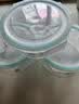 美丽雅玻璃饭盒圆形630ml 上班族带饭可微波炉加热 高硼硅保鲜便当盒 实拍图