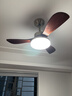 雷士（NVC）风扇灯 新中式吊扇灯中古风 餐厅客厅高显指吊灯遥控一级能效省电 荐！似锦3叶/36寸36W全光谱/遥控款 实拍图