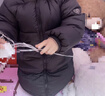 笛莎（DEESHA）童装女童和暖系列三防中长版防寒儿童羽绒服2025冬季新款女宝外套 黑色 110 实拍图