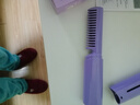 无线直发梳【戴森平替】负离子便携蓬松神器温控直卷两用男女通用内扣高颅顶不伤发便携礼物 紫色 30mm 【旗舰款】蓬松高颅顶+防烫设计 实拍图