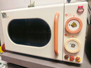 美的小滋味系列微波炉变频家用小型奶油风百搭复古转盘式一级能效低频轻音20L预制菜加热（M2H1） 实拍图