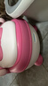 世纪宝贝（babyhood）儿童小马桶坐便器 加大款稳固防滑女宝宝大靠背PU软垫 蝴蝶结 实拍图