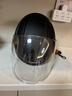 凤凰（Phoenix）新国标电动车头盔双镜片3/4半盔哑黑 男女四季通用电瓶车头盔冬季保暖骑行安全帽 实拍图
