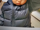 迷你巴拉儿童羽绒服男女童厚款保暖连帽棉服防风保暖羽绒外套【防水透湿】 冰蓝80935 【白鸭绒-1000+洁净度】 120 【充绒量46.4g】 实拍图