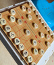 得力（deli）折叠实木中国象棋升级款木连盘实木中国象棋桌游学生开学礼物套装 实拍图