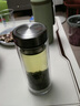 CKULH玻璃茶杯男士高颜值2026新款摔不烂钢化玻璃杯泡茶专用水杯 【加厚款】钢本色  450ml 【双层耐高温防爆防摔】 实拍图
