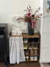 小匠材鞋架家用门口多层入户柜简易玄关防尘收纳鞋柜茶色5层70cm 实拍图