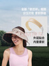 蕉下（beneunder）遮阳帽子女黑胶贝壳防晒帽男太阳帽便携空顶帽大帽檐全脸遮阳 紫 实拍图
