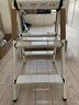 瑞居铝合金轻便三步梯人字梯子家用折叠仓库摄影花架置物凳0.7YB 实拍图