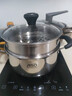 爱仕达（ASD）汤锅 304不锈钢小蒸锅 带蒸屉炖煮锅 20CM燃气电磁炉通用奶锅B1-Z 实拍图