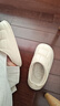 华美健步防水踩屎感按摩居家情侣棉拖鞋轻简保暖舒适秋冬季室内加绒软底棉鞋女款HM2380A粉色40-41码 实拍图