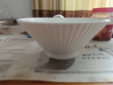 新款家用7英寸斗笠面碗釉下彩拉面碗高级感陶瓷吃面碗 纯白 7英寸 1个 斗笠碗 实拍图
