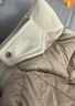 坦博尔轻薄羽绒服女短款翻领宽松舒适衬衫式女士外套330226D 椰奶咖160 实拍图