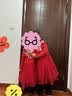 巴拉巴拉童装女童连衣裙网纱公主裙拼接红色新年拜年服女童裙 实拍图