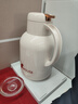 迪士尼保温壶家用暖水壶热水瓶暖壶暖瓶玻璃内胆按压式 1.3L奶油白金 实拍图