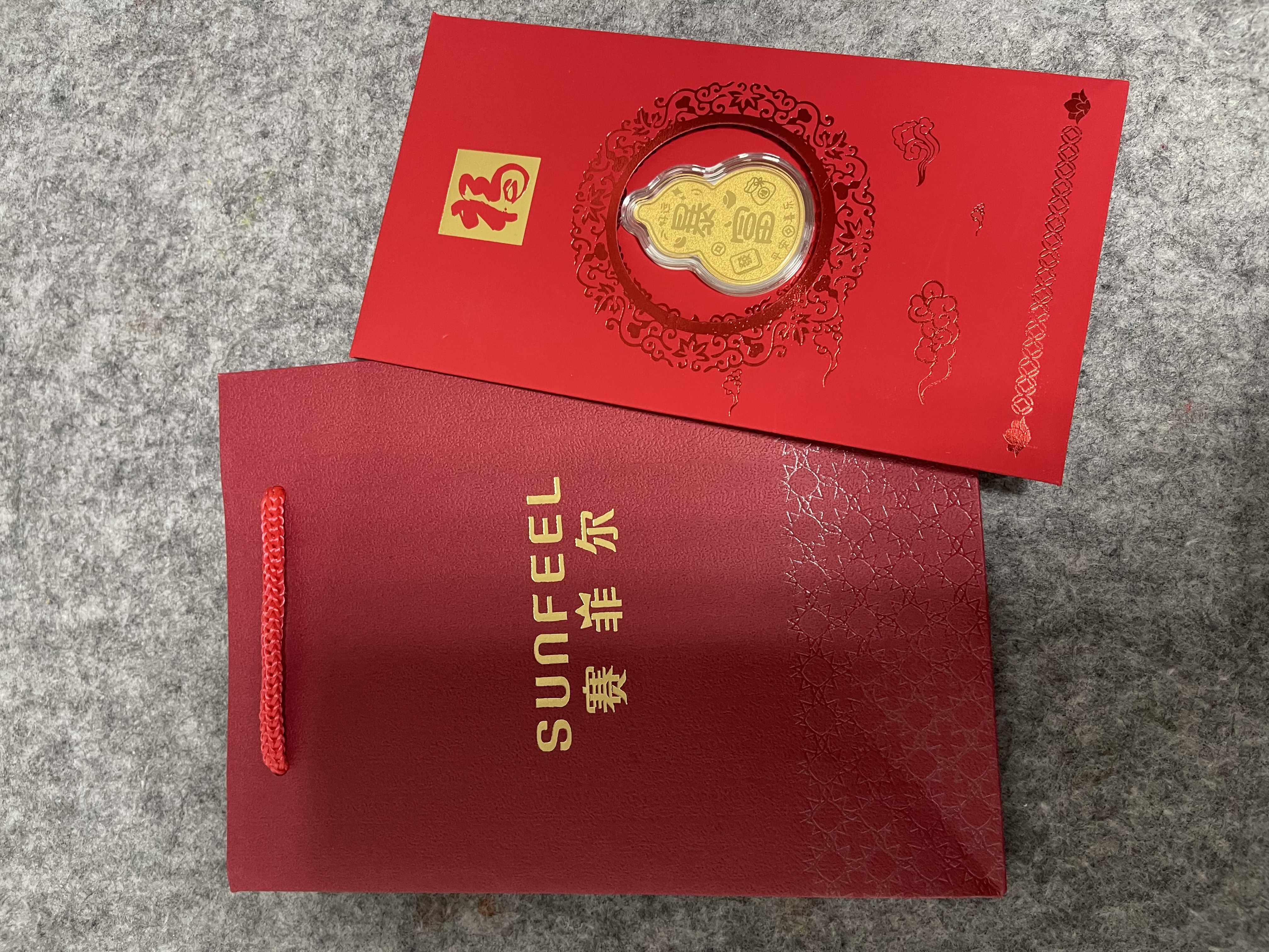 赛菲尔黄金手机贴金片足金黄金投资收藏送礼暴富葫芦生日礼物 实拍图
