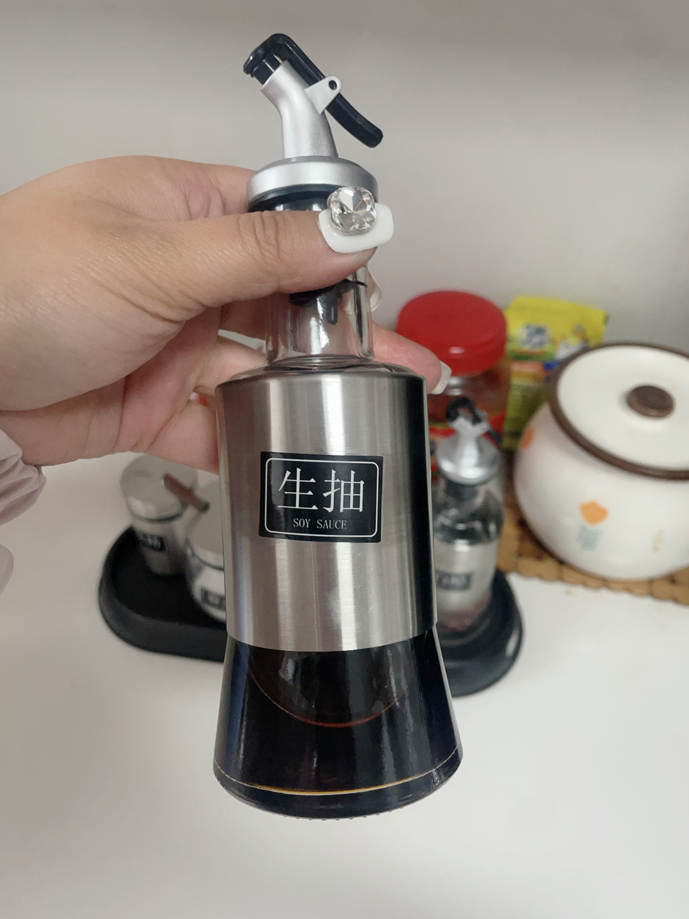 厨方案酒店用品调味瓶调料盐罐套装玻璃调料盒商家庭餐厅厨房食堂组合装 实拍图