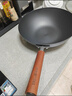 炊大皇铁锅家用无涂层不锈炒锅燃气灶专用炒锅炒菜锅平底锅极铁锅32cm 实拍图