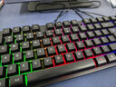 灵蛇（LINGSHE）有线字符发光键盘鼠标 机械手感游戏电竞笔记本台式电脑外设 薄膜键鼠套装 T09 实拍图