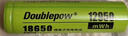 倍量（Doublepow）18650锂电池12950mWh大容量尖头1节3.7V-4.2V通用可充电锂电池强光手电筒专用 实拍图